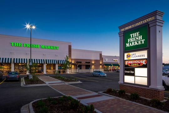 The Fresh Market Center was developed by the Opus Development Company retail team.